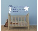 May You Always Have a Shell In Your Pocket Beachy Wall Decal 